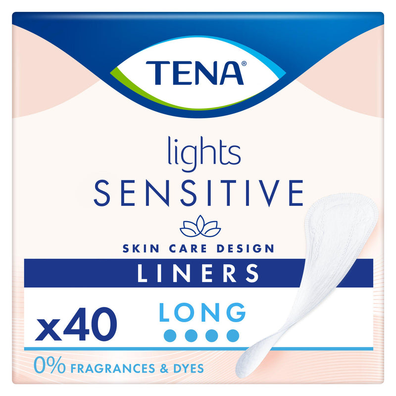 TENA Lights Long incontinence liners x40, UK version