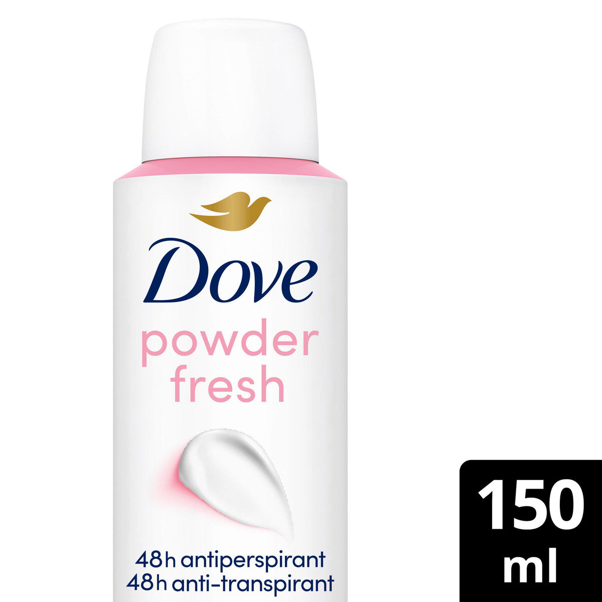Dove powder antiperspirant deodorant 150ml - British product