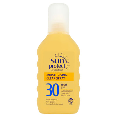 Sainsburys Moisturising Clear Sun Spray SPF30 200ml- Buy online at McGrocer