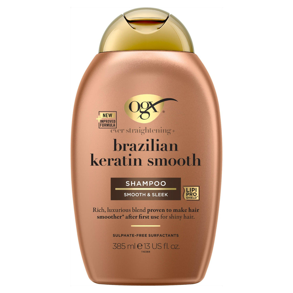 OGX Brazilian Keratin Smooth Shampoo 385ml (British brand)