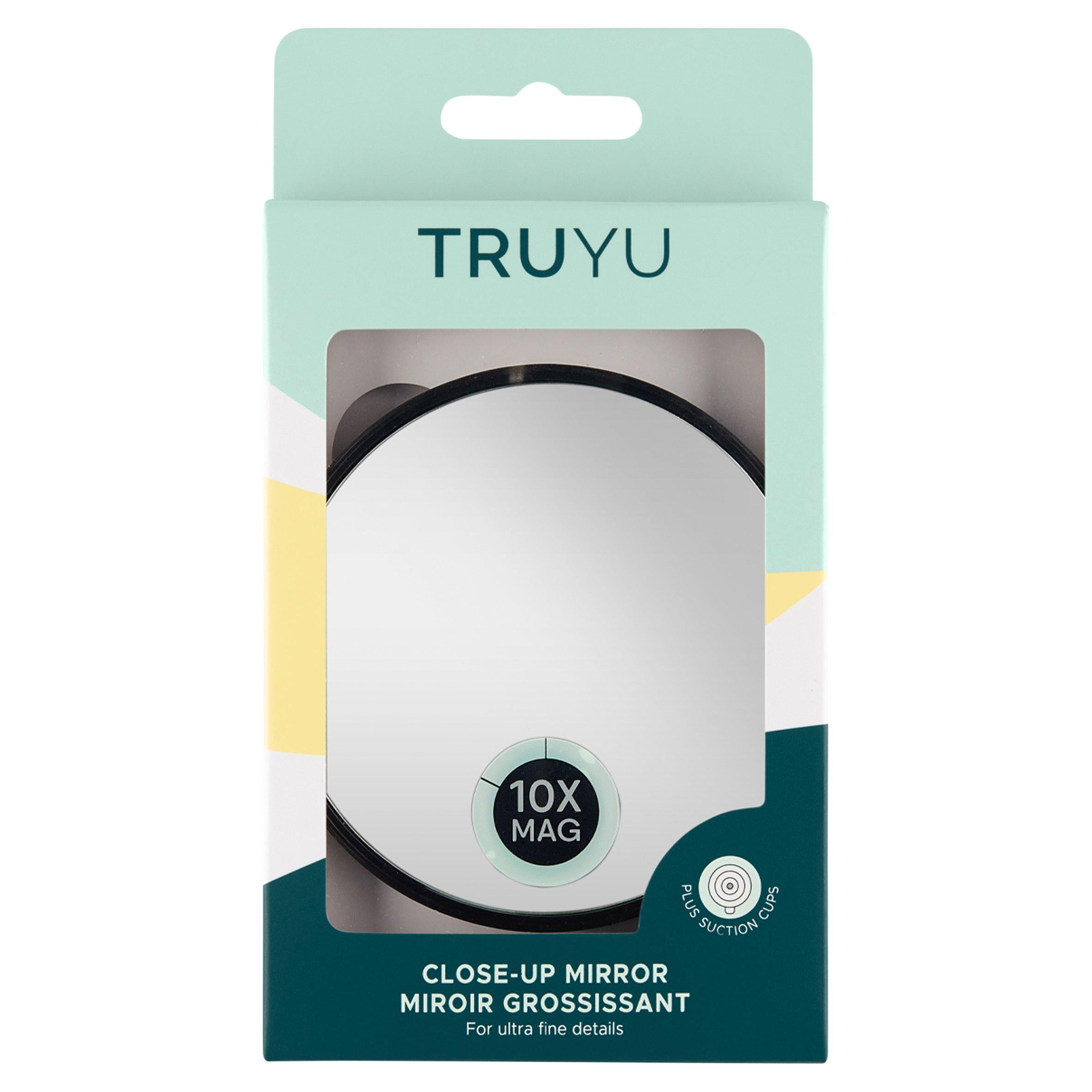 Truyu 10x magnifying mirror with suction cups, imported from the UK