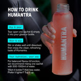 Humantra Berry Pomegranate electrolyte drink sachets (British brand)