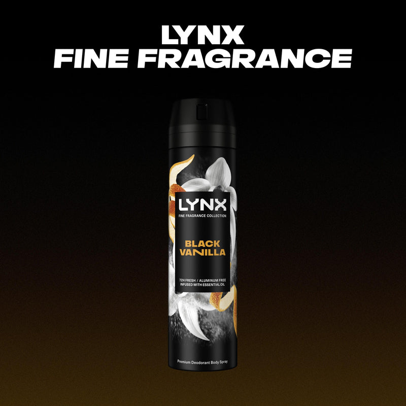 Lynx Black Vanilla body spray 200ml (British brand)