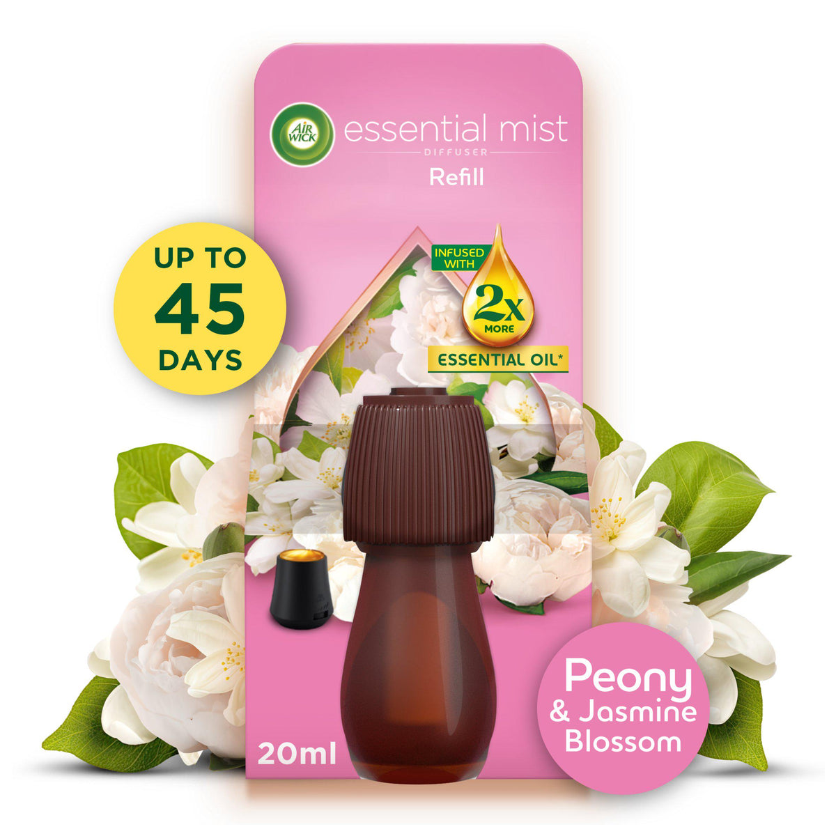 Air Wick air freshener refill Peony & Jasmine Blossom 20ml, UK version