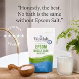Westlab Pure Mineral Epsom Bath Salt 1kg, UK version