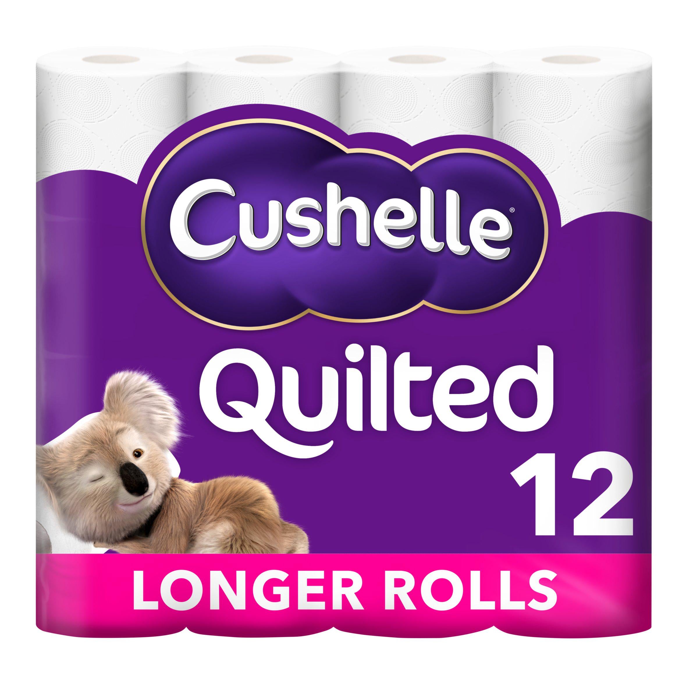 Cushelle Quilted toilet rolls 12 pack - British product