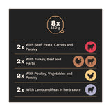 Cesar Country Stew adult wet dog food 8x150g, imported from the UK