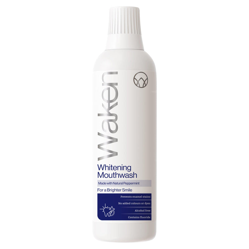 Waken peppermint whitening mouthwash 500ml (British brand)