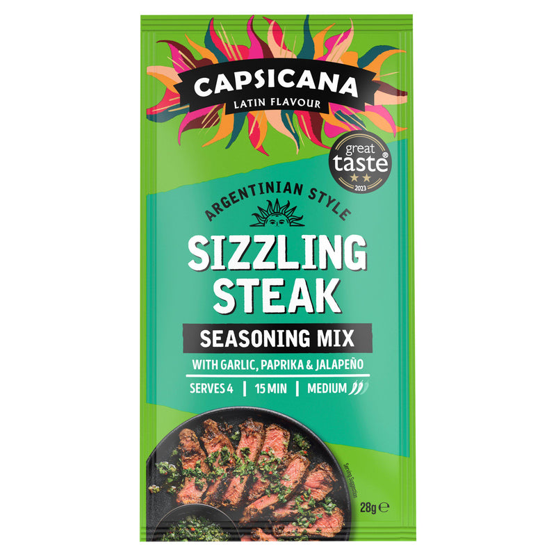 Capsicana Latin Flavour Argentinian Sizzling Steak Seasoning Mix 28g
