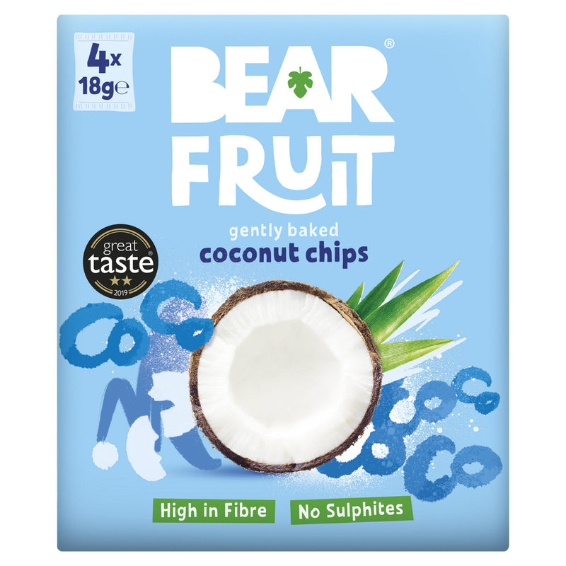 Urban Fruit Gently Baked Coconut Chips 4x18g