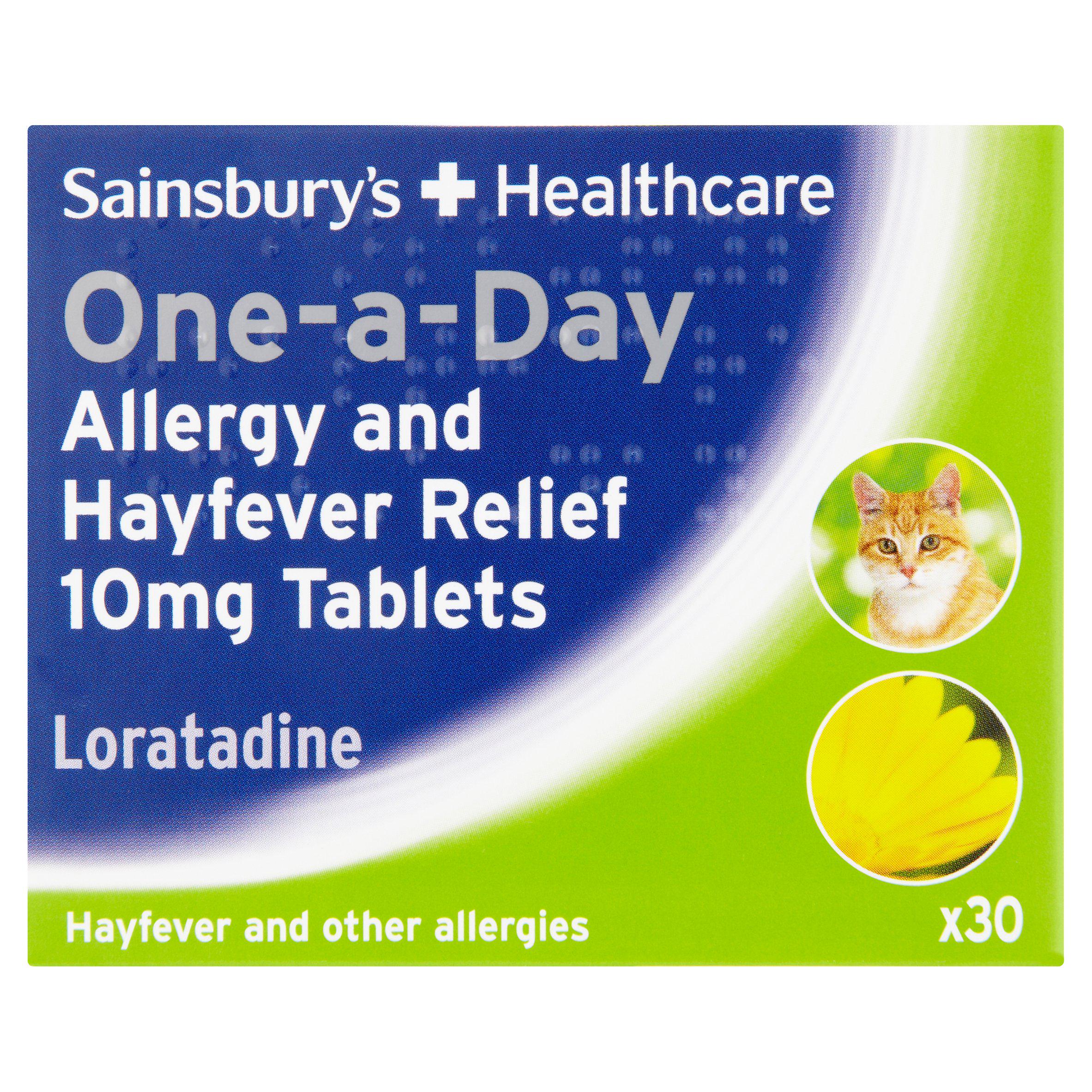 Sainsbury's Loratadine 10mg tablets 30 pack (British brand)