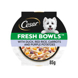 Cesar Fresh Bowl wet dog food duck rice carrots 85g - British product