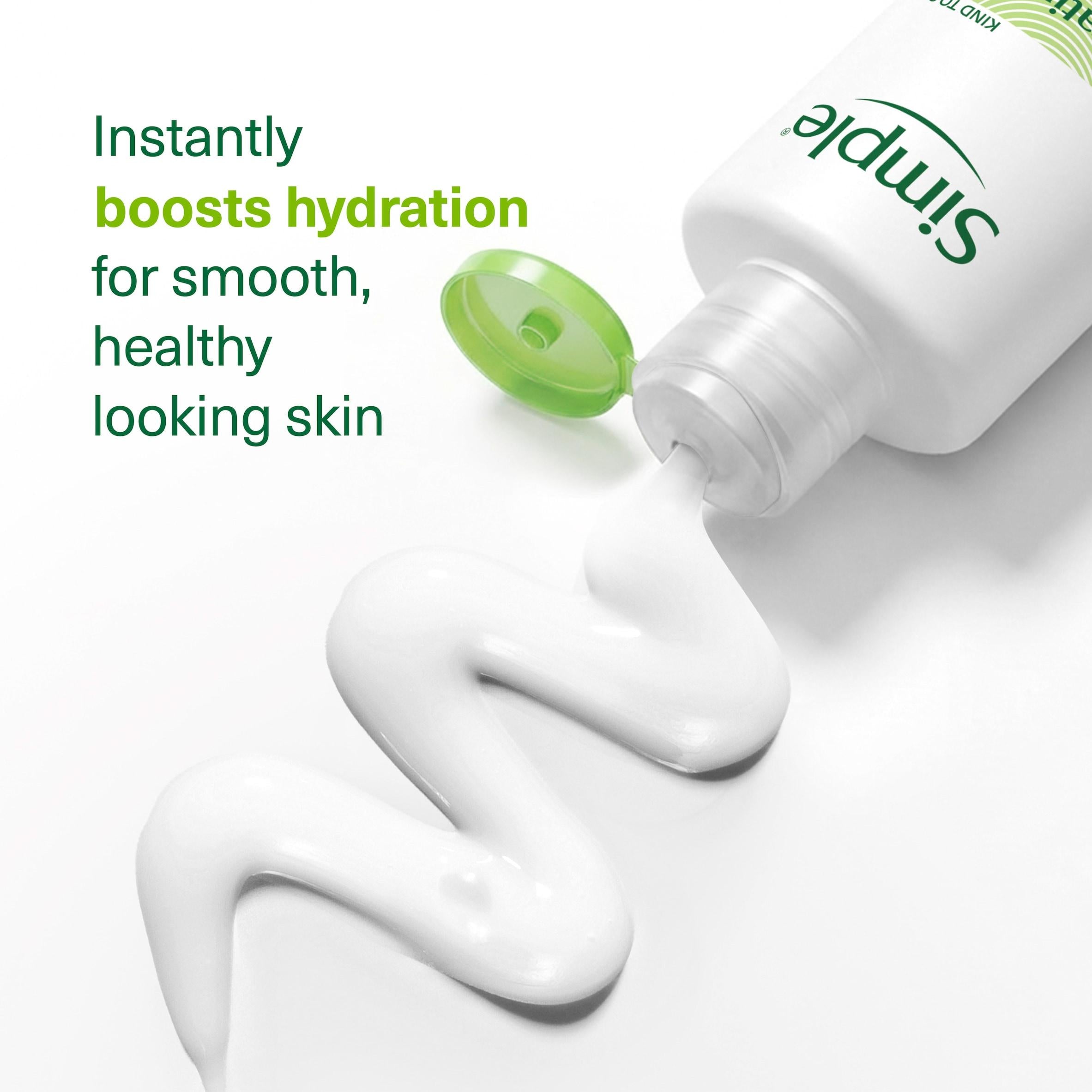 Simple Hydrating Moisturiser 125ml for dry sensitive skin, imported from the UK