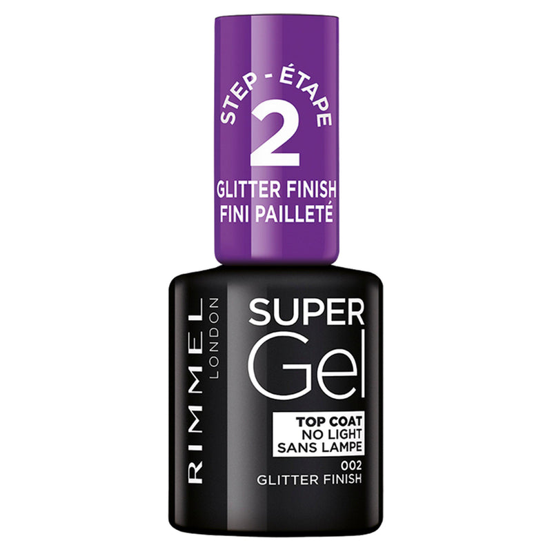 Rimmel Super Gel Glitter Top Coat 12ml (British brand)