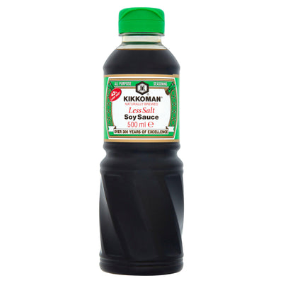 Sainsburys Kikkoman Less Salt Soy Sauce 500ml- Buy online at McGrocer
