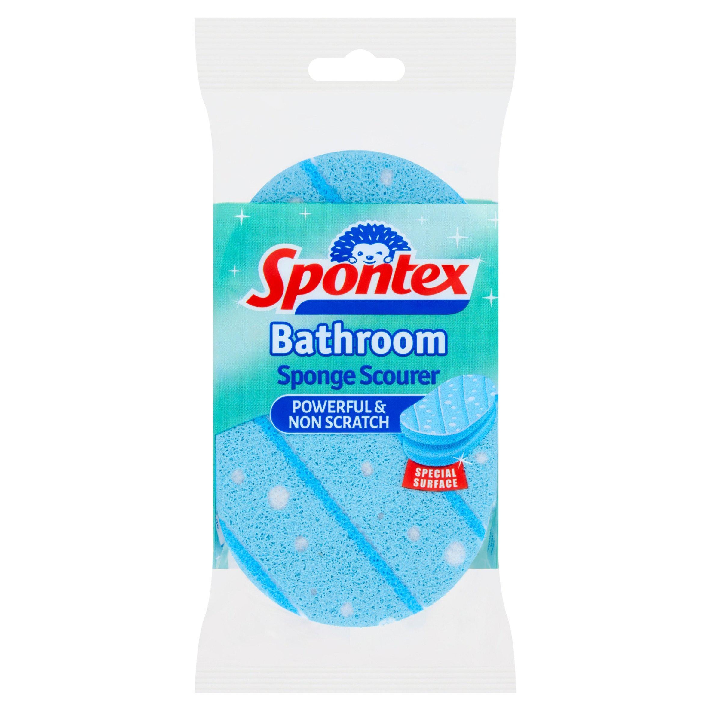 Spontex Bathroom Sponge Scourer 8x4x13.5cm (British brand)
