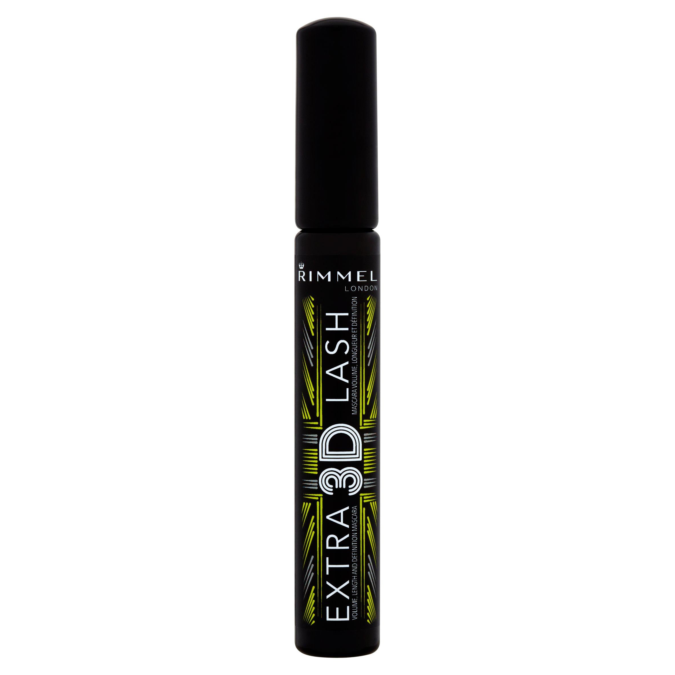 Rimmel London Extra 3D Lash Mascara Extreme Black 8ml (British brand)