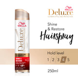 Wella Deluxe Shine & Repair Hairspray 250ml, UK version