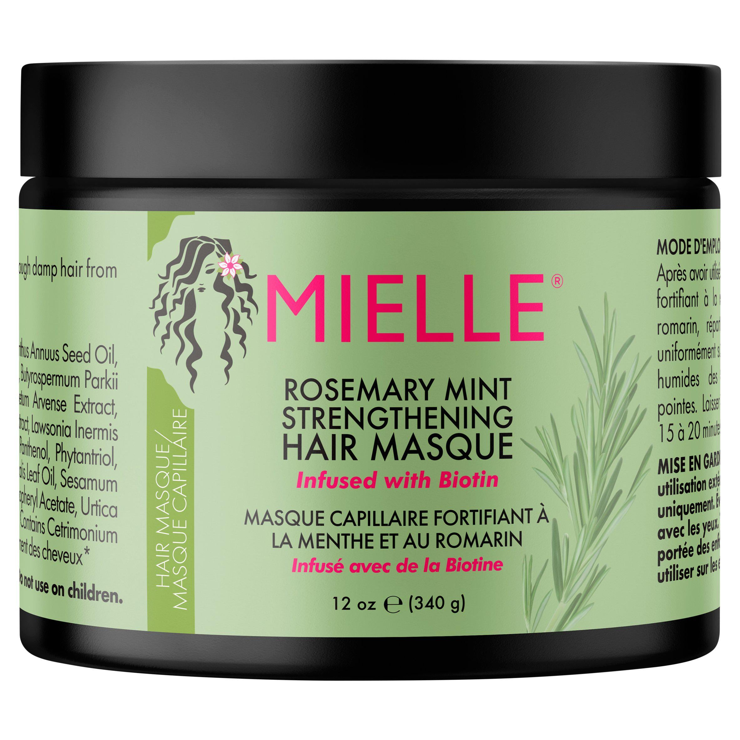 Mielle Rosemary Mint Hair Masque 340g, imported from the UK