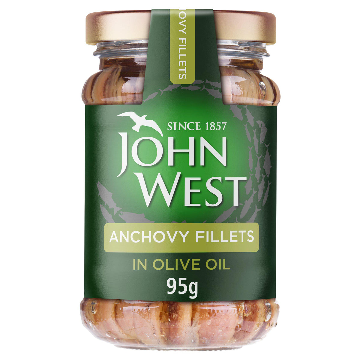 John West anchovy fillets 95g (British brand)