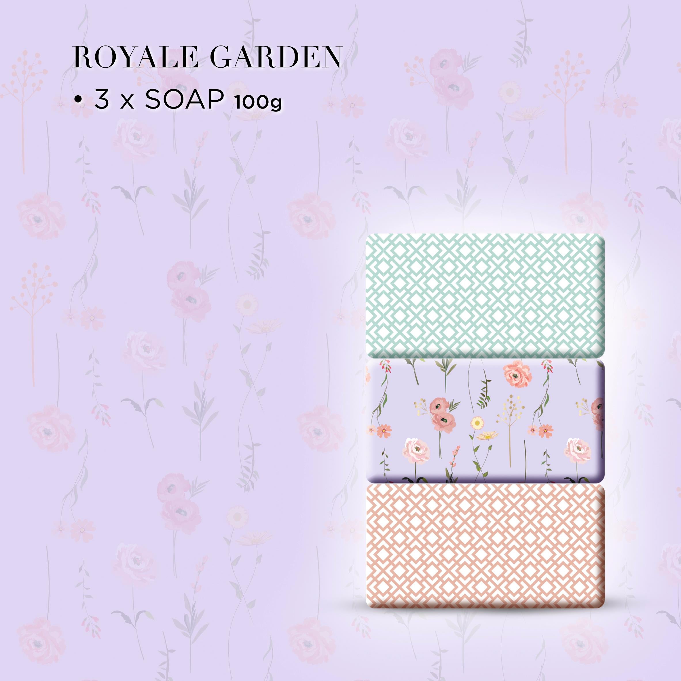Baylis & Harding Royale Garden soaps 3x100g, imported from the UK