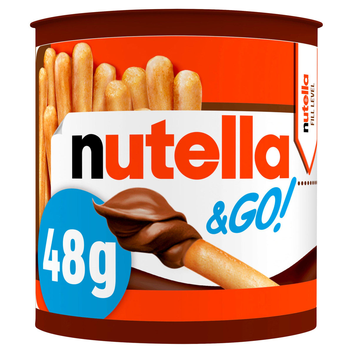 Nutella & Go hazelnut spread breadsticks 48g - British product