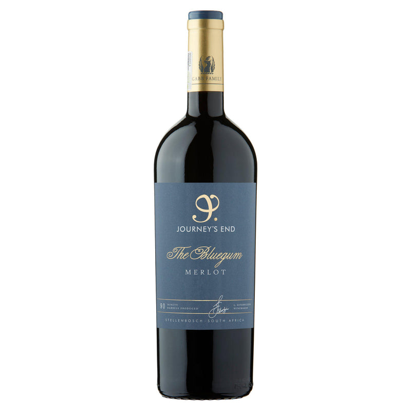Journeys End Bluegum Merlot red wine 75cl (British brand)