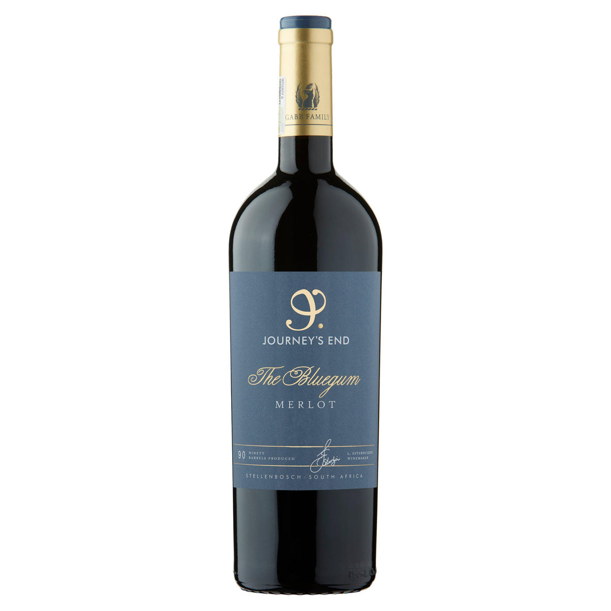 Journeys End Bluegum Merlot red wine 75cl (British brand)