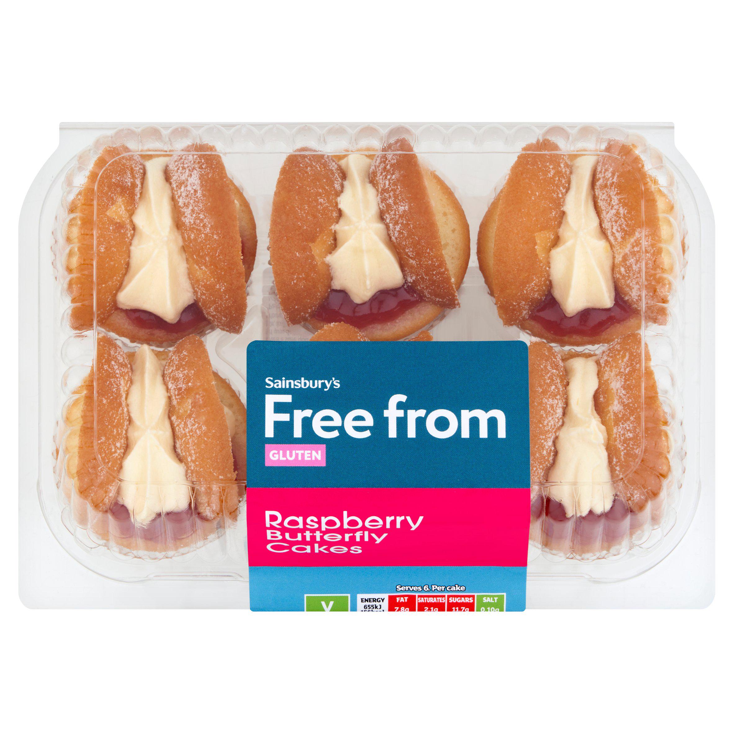 Sainsbury's Free From butterfly cakes 185g - British product
