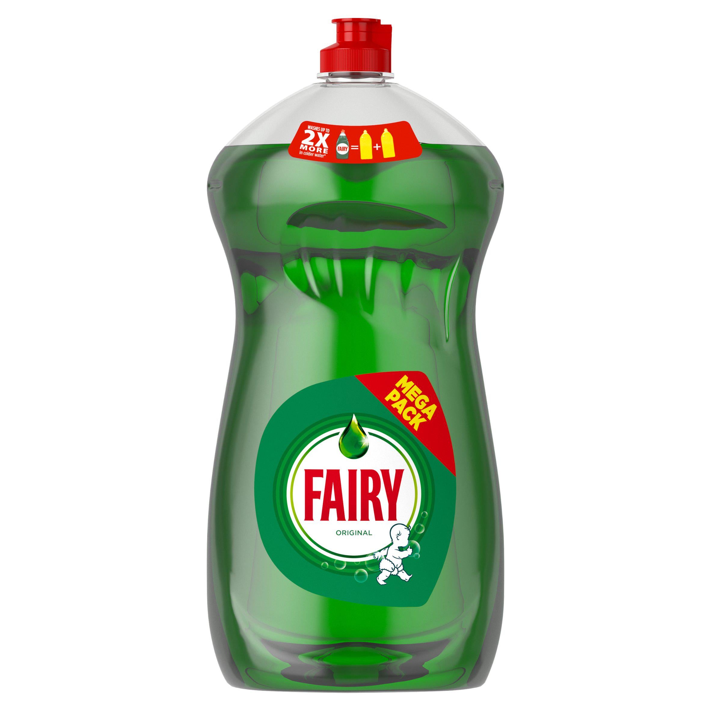 Fairy Original washing up liquid green 1450ml - British product