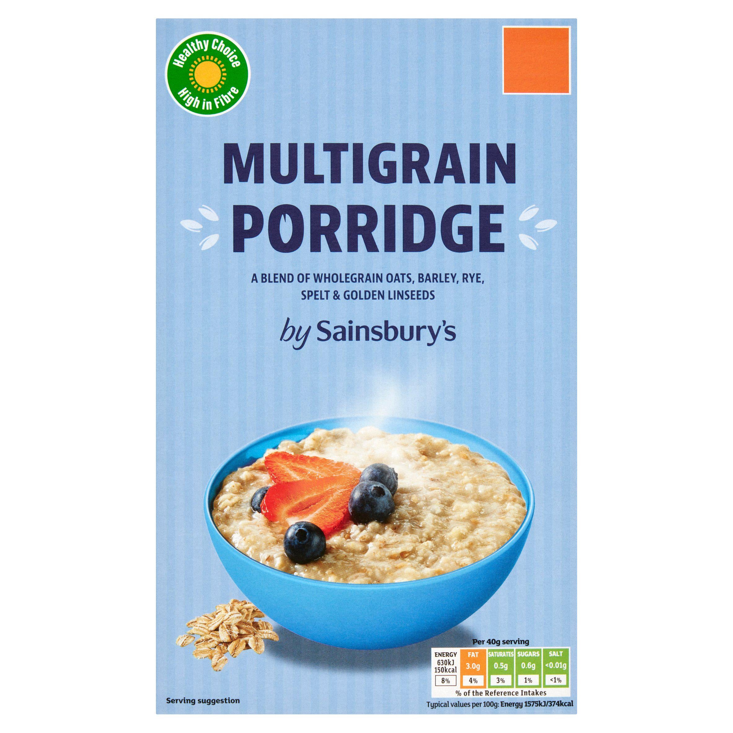 Sainsbury's multiseed and grain porridge 500g (British brand)