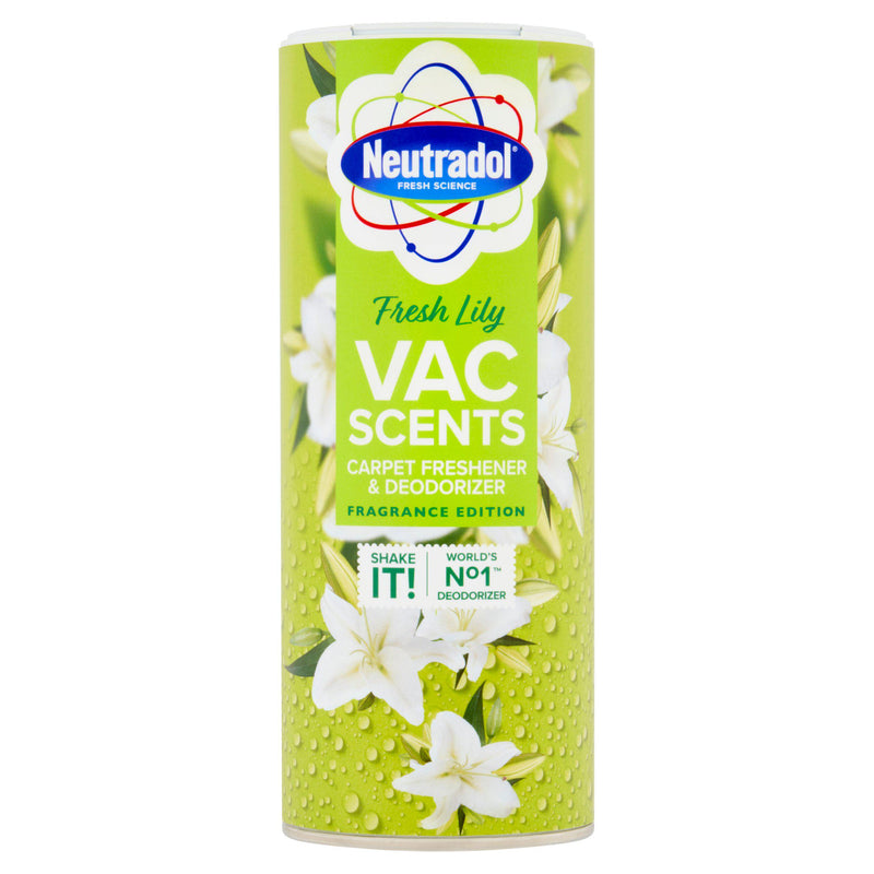 Neutradol Fresh Lily carpet freshener 350g, imported from the UK