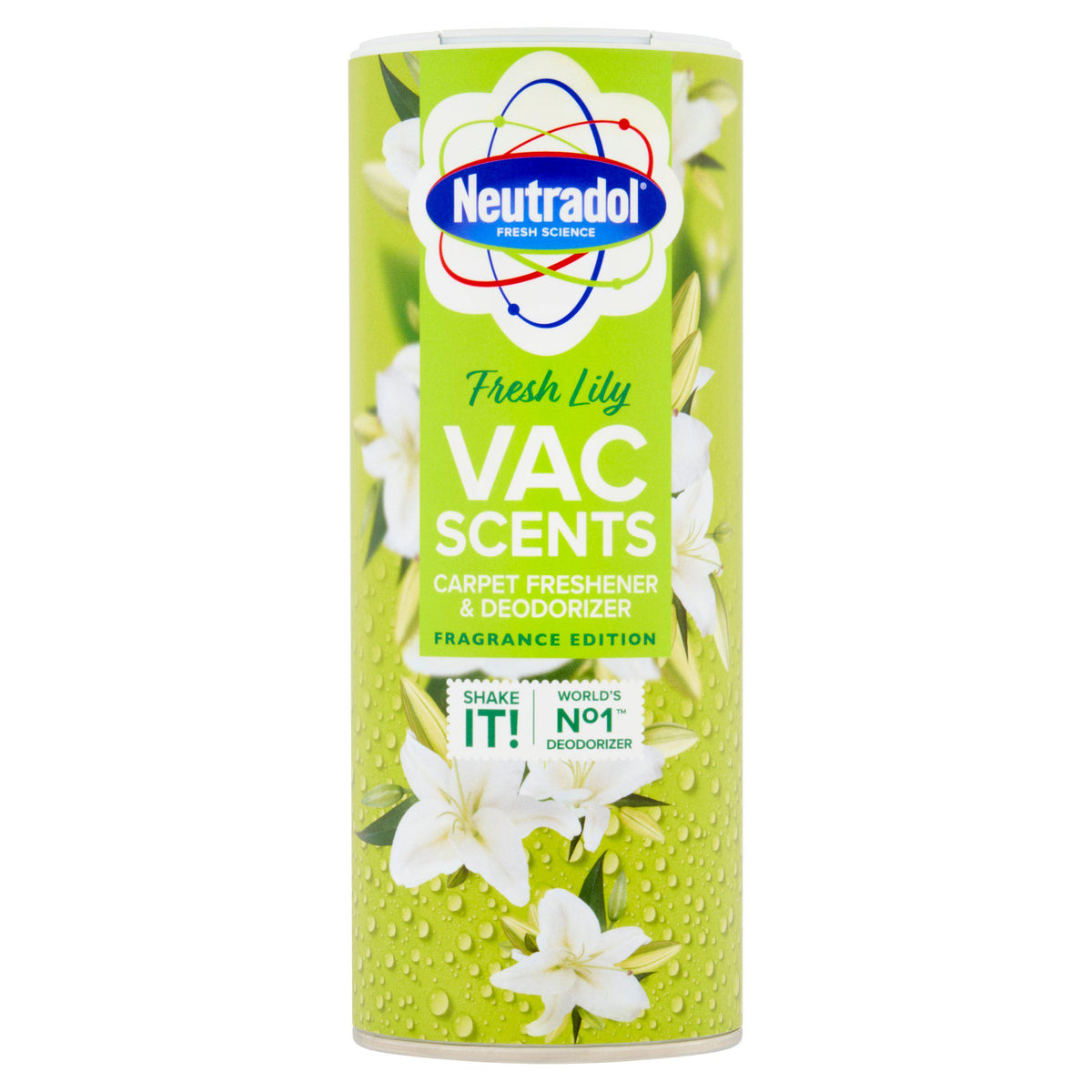 Neutradol Fresh Lily carpet freshener 350g, imported from the UK