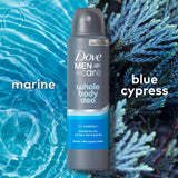 Dove Men+Care Marine & Blue Cypress deodorant spray 150ml - British product