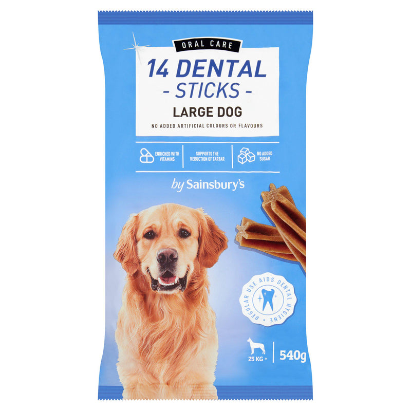 Sainsbury's large dog dental sticks 540g - British product