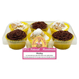 Emma's Country Cakes medley cupcakes 6-pack, imported from the UK
