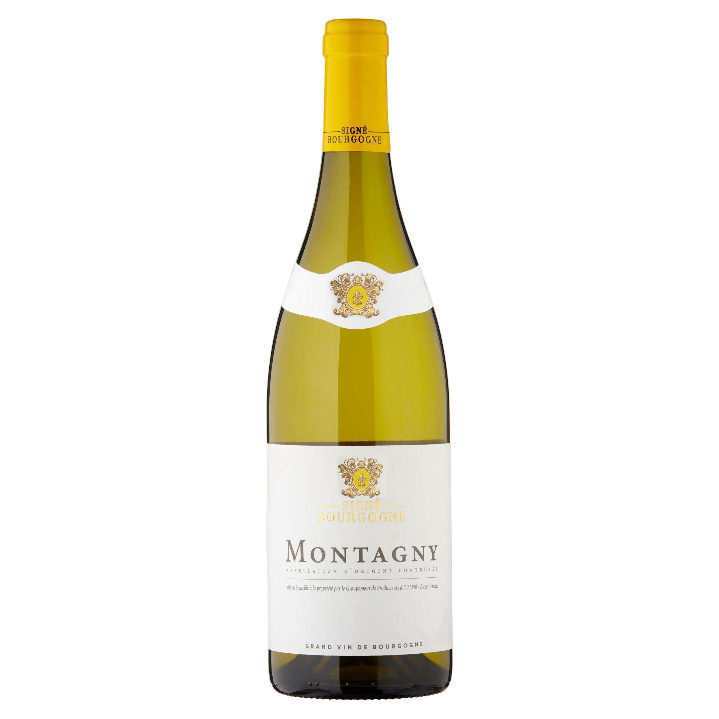 Signé Bourgogne Montagny white wine 75cl, UK version