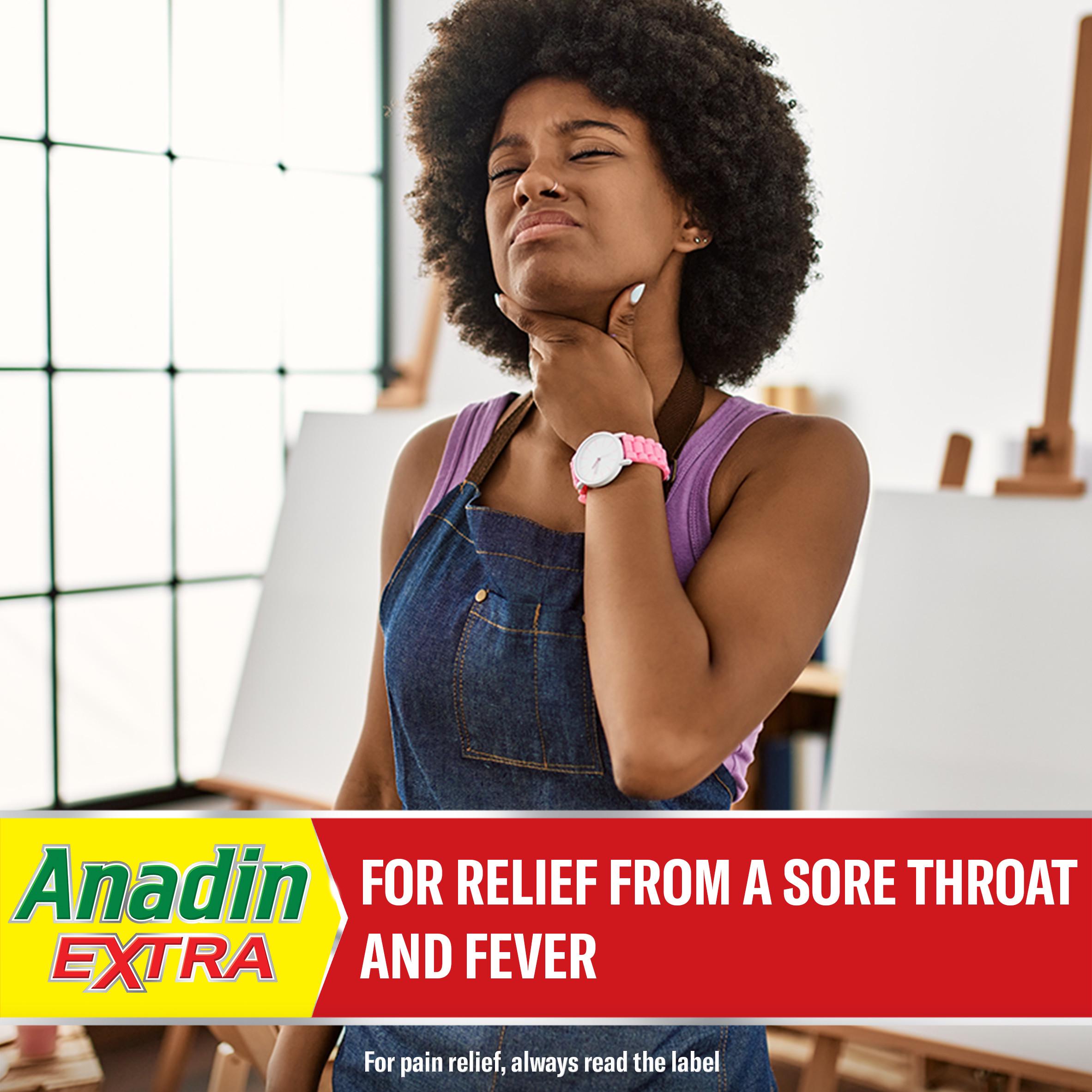 Anadin Extra aspirin paracetamol caffeine caplets 16s, UK version