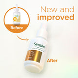 Simple Glow+ Serum 10% Vitamins C+E+F 30ml, imported from the UK
