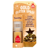 Cake Decor gold edible glitter spray for baking - British product