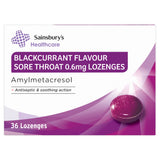 Sainsbury's blackcurrant throat lozenges 36-pack - British product
