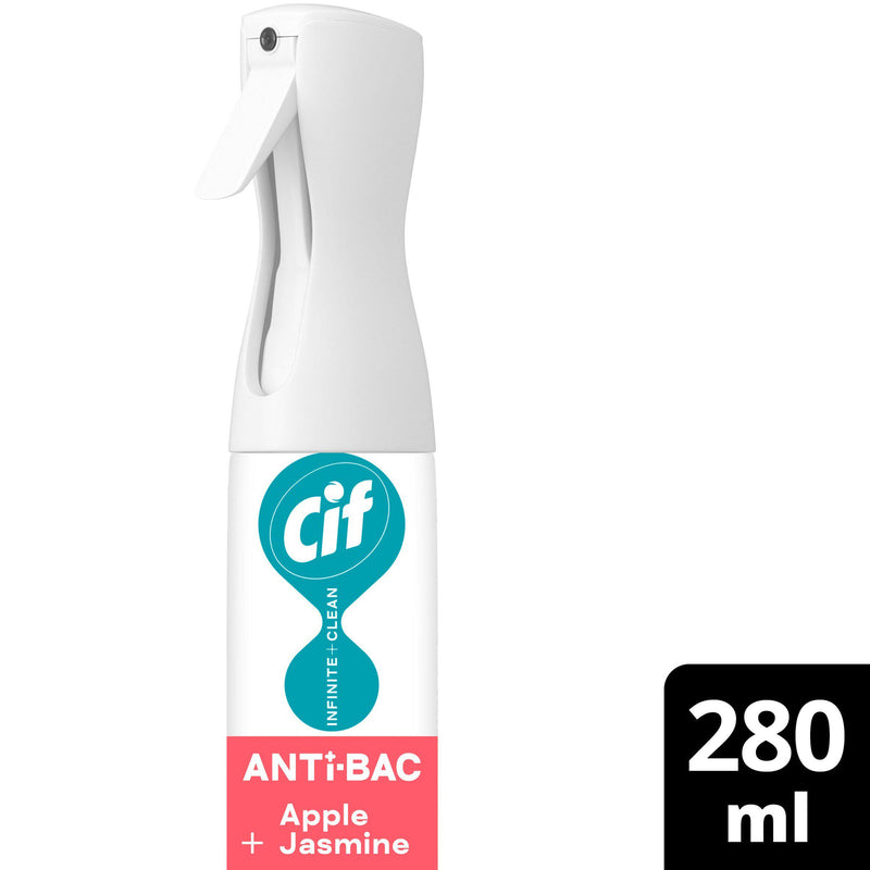 Cif Infinite Clean Apple Jasmine antibacterial spray 280ml, imported from the UK