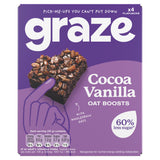 Graze cocoa vanilla oat flapjack bars 4-pack - British product
