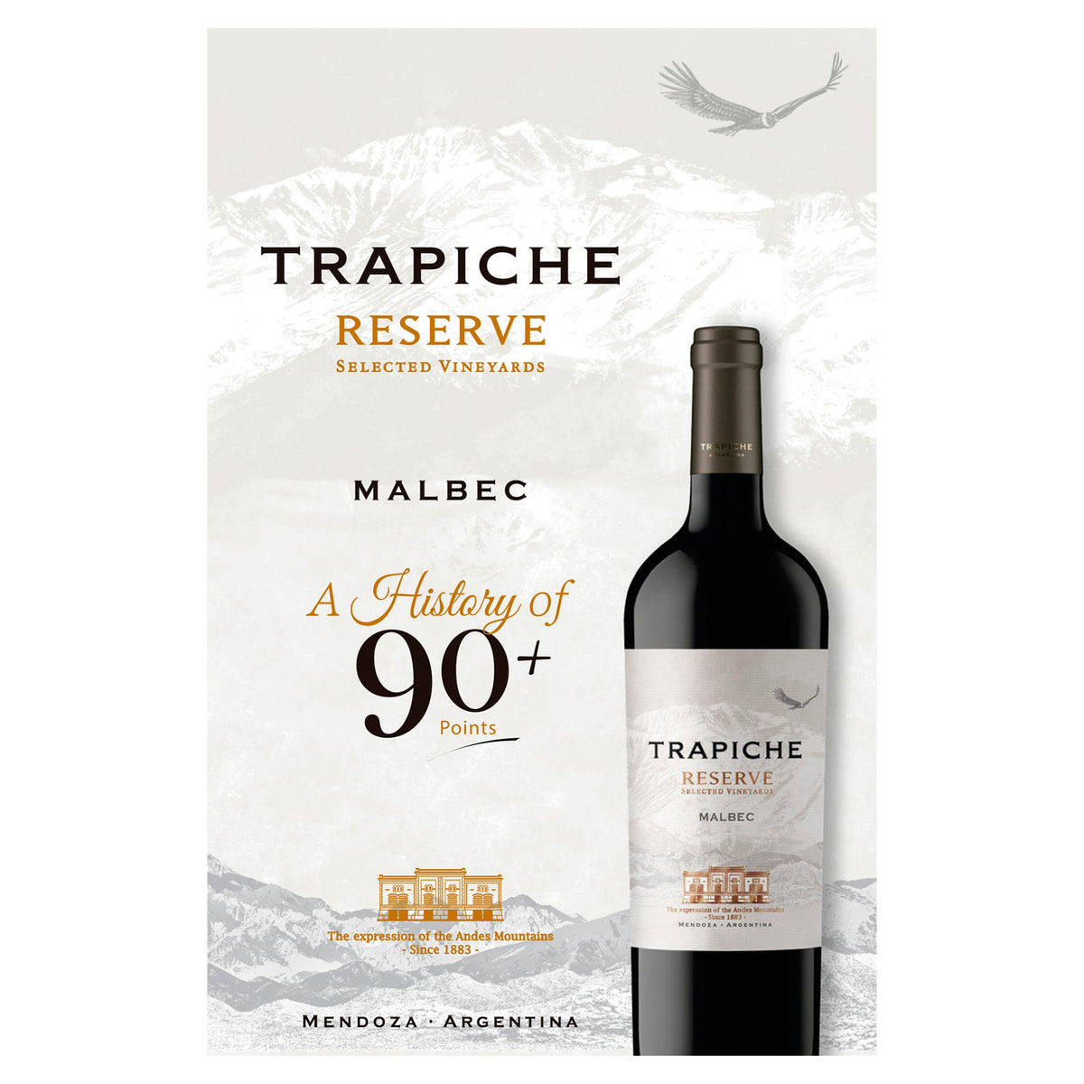 Trapiche Reserve Malbec red wine 1.5L box, UK version