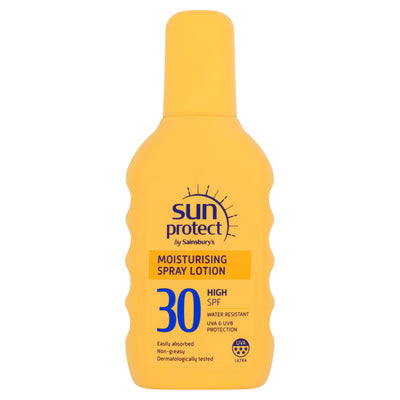 Sainsburys Sun Protect Feuchtigkeitsspendendes Sonnenspray LSF30 200ml – Online bei McGrocer kaufen