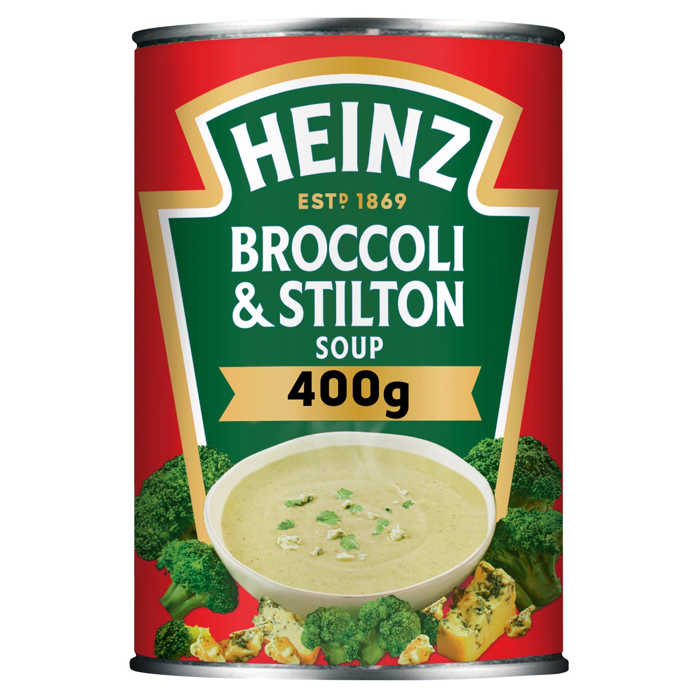 Heinz Broccoli and Stilton Soup 400g can, UK version