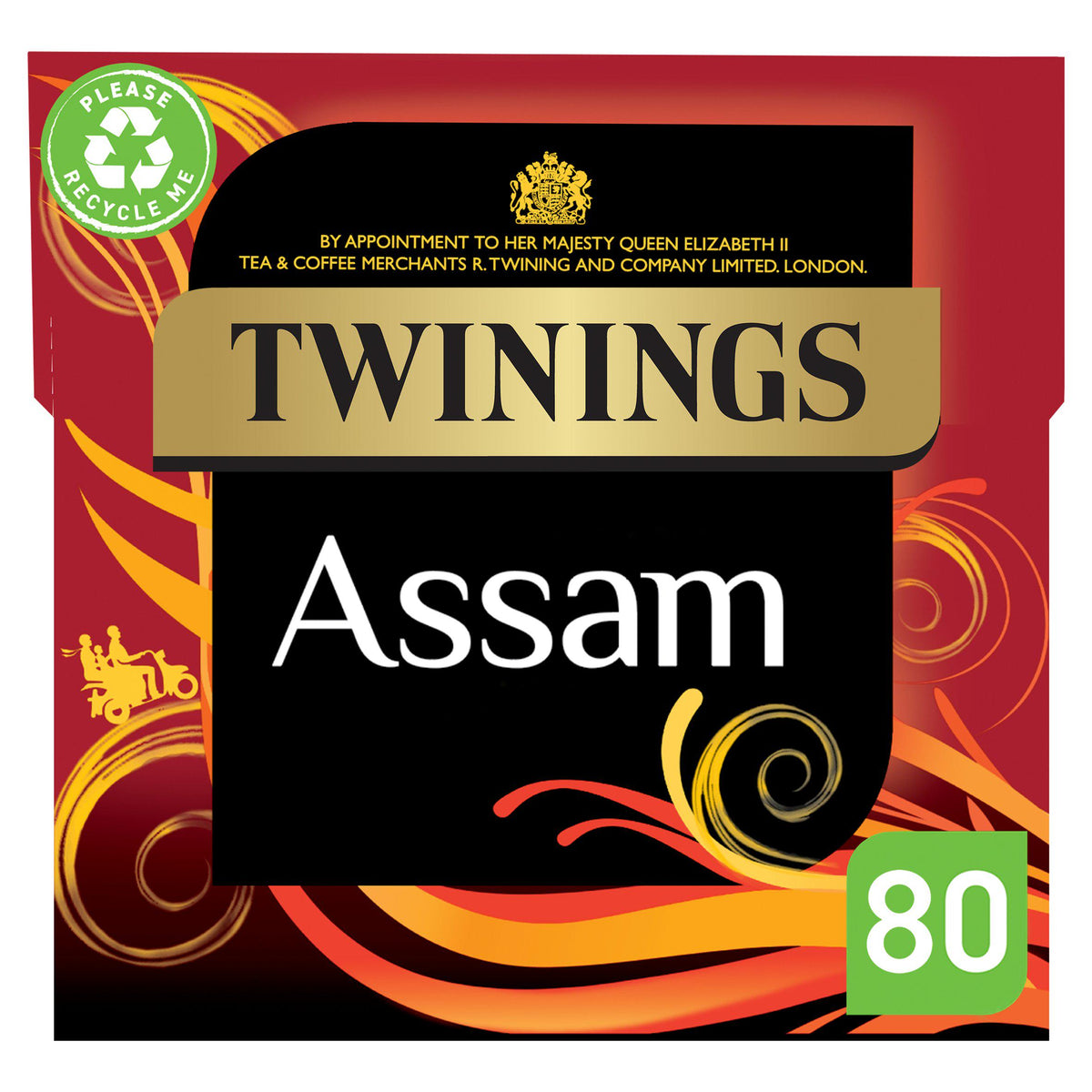 Twinings Assam Black Tea Bags 200g (British brand)