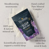 Westlab lavender cedarwood sleep wellbeing bath salt 400g - British product