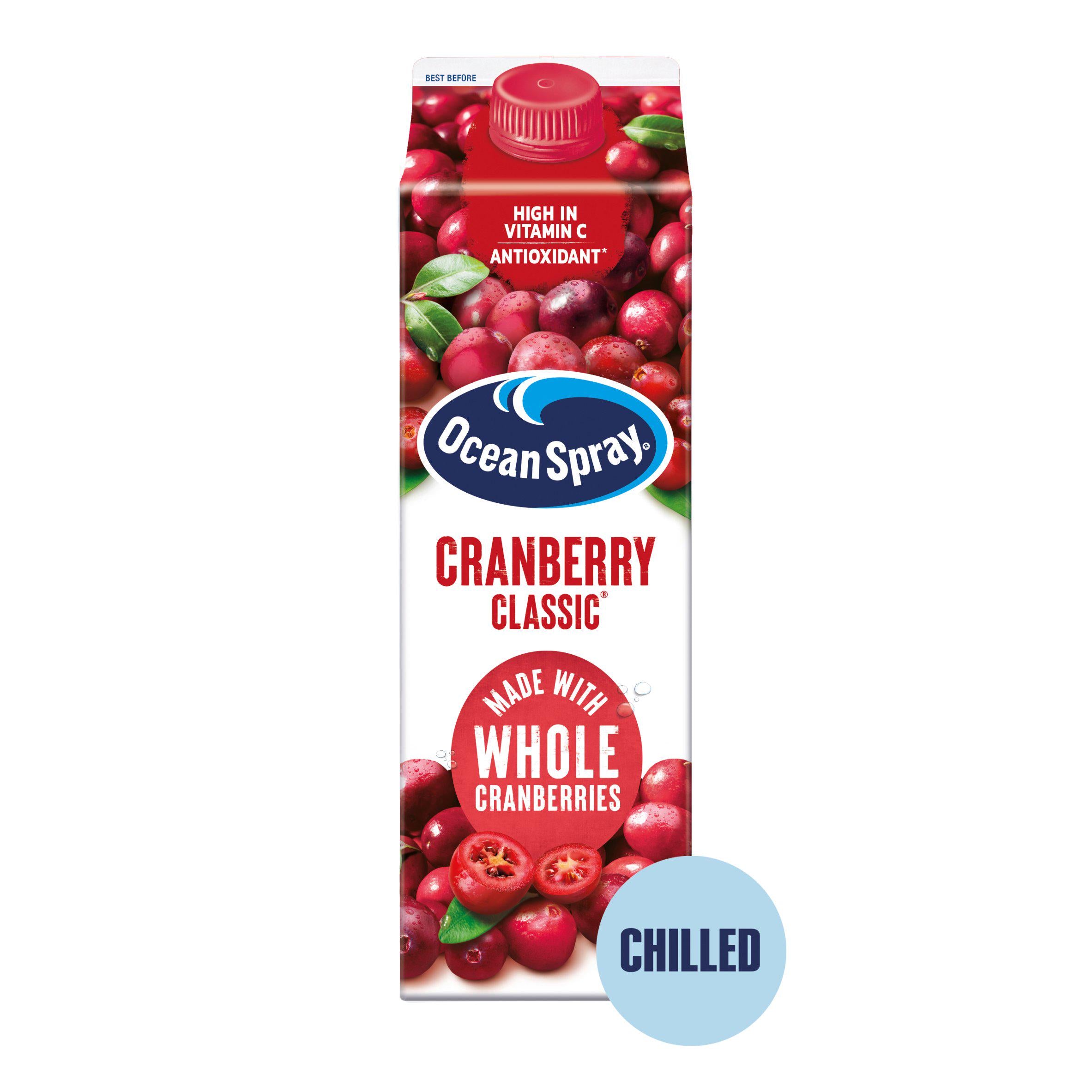 Ocean Spray Cranberry Juice 1L (British brand)