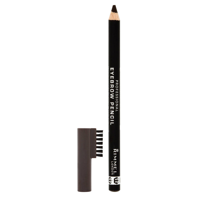 Rimmel Eyebrow Pencil Black Brown with brush - British product